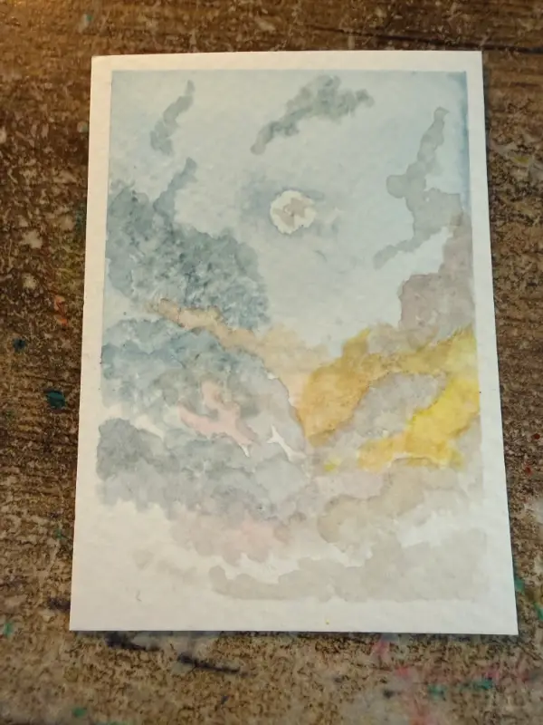 Cloudy Day aceo art card