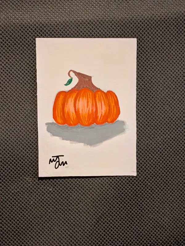Pumpkin aceo art card