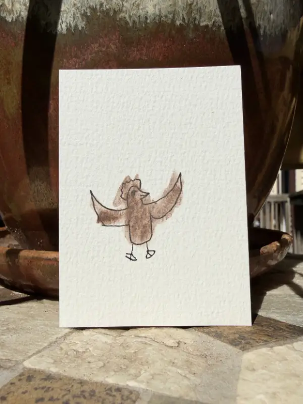 Captain Flappy | Dino Collection aceo art card