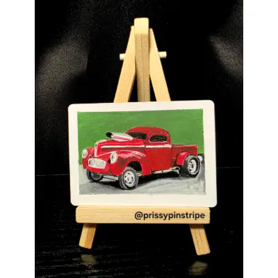 Willys Gasser aceo art card thumbnail 1
