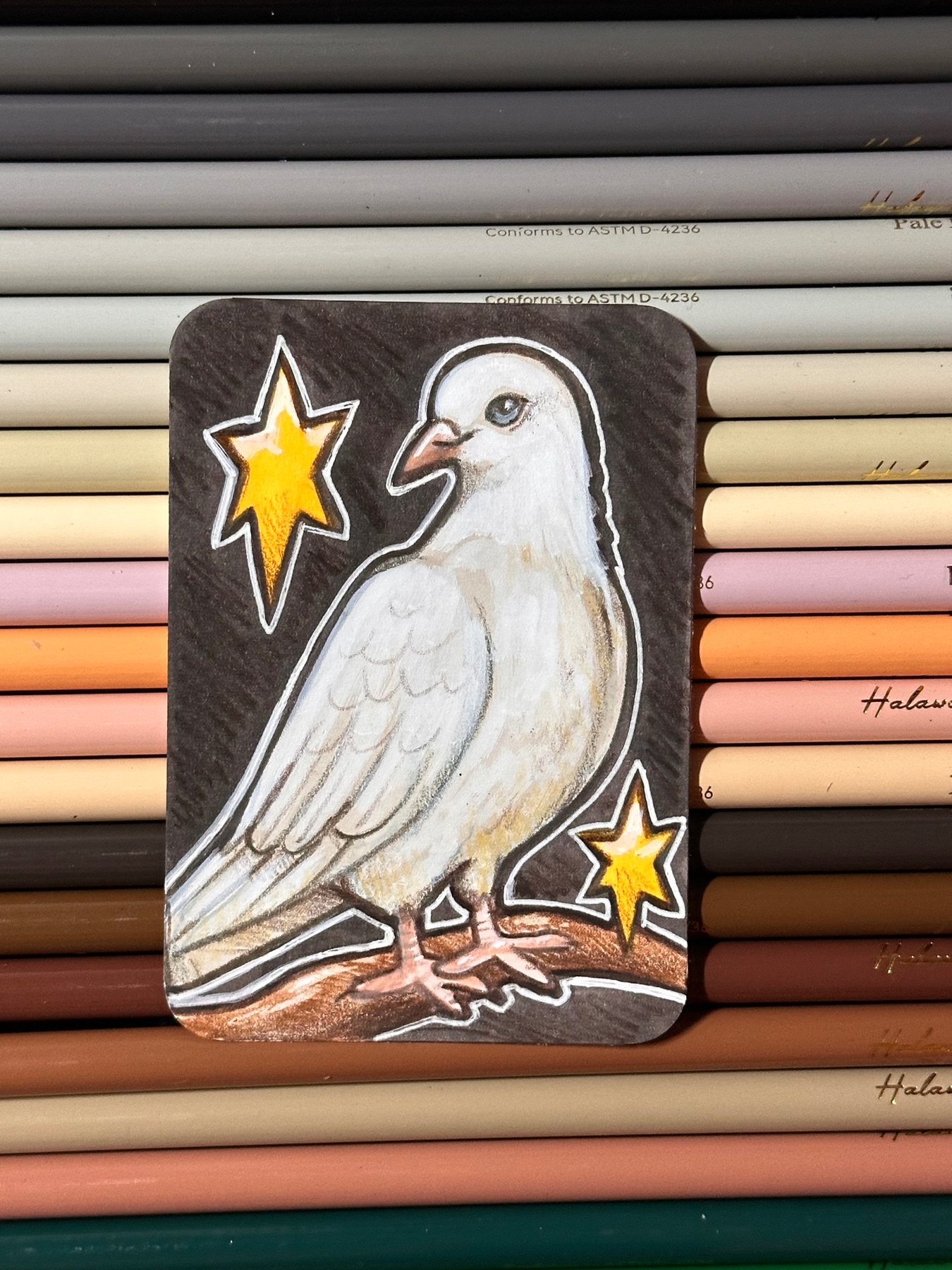 Dove aceo art card