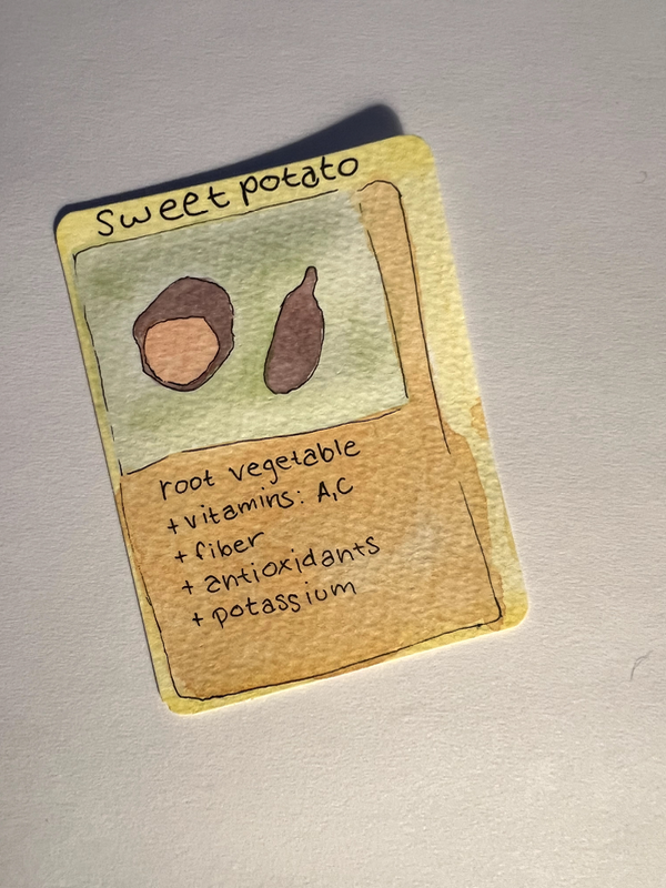 Sweet Potato 5/99 aceo art card