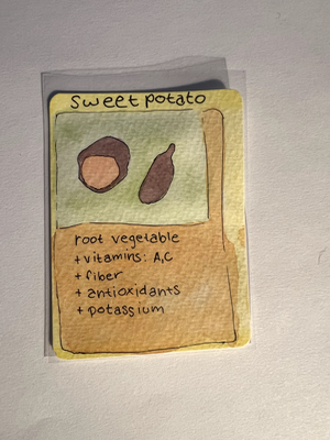 Sweet Potato 5/99 aceo art card thumbnail 2