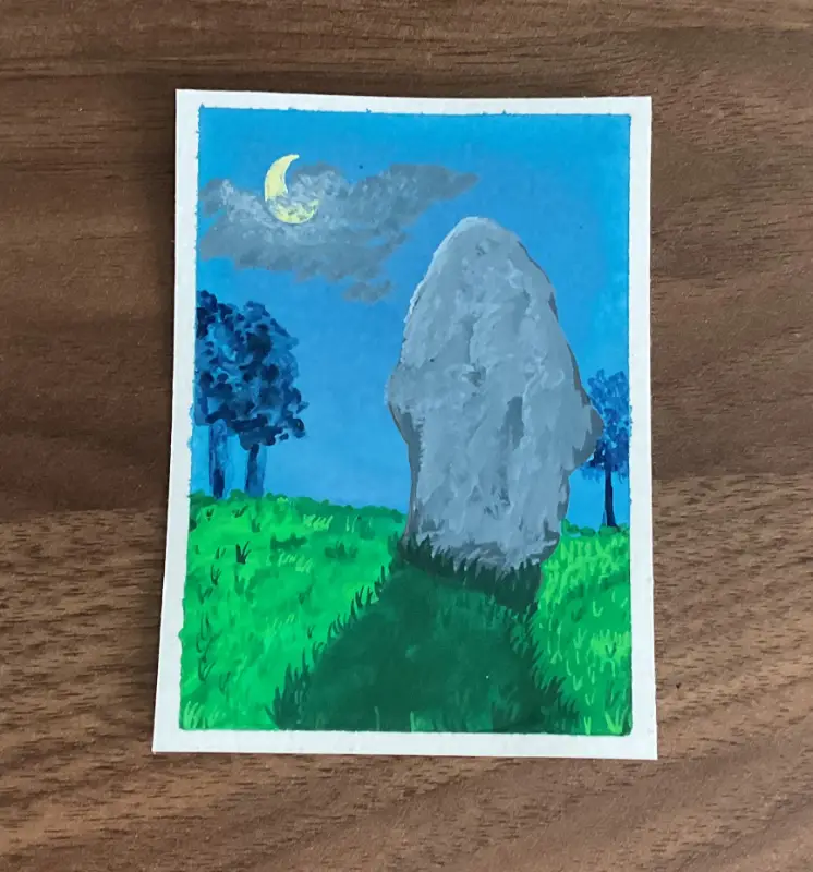 Standing Stone aceo art card