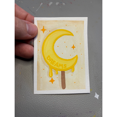 Poison and Dreams aceo art card thumbnail 2