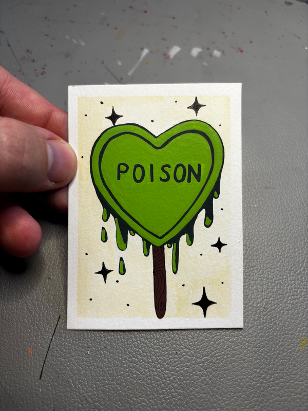 Poison and Dreams aceo art card