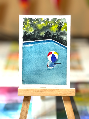Summer Vibes aceo art card thumbnail 2
