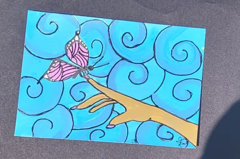 Fruits of the spirit 3/9 -Gentleness aceo art card
