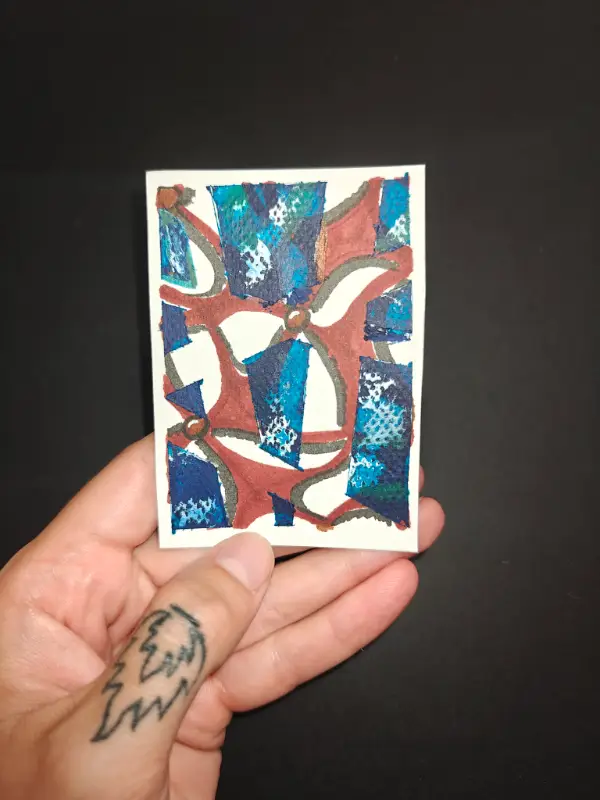 Swimming in the Sound #2 aceo art card