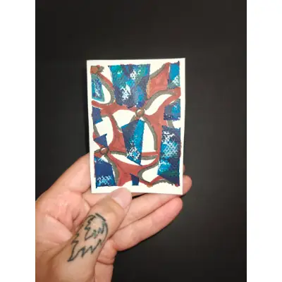 Swimming in the Sound #2 aceo art card thumbnail 1