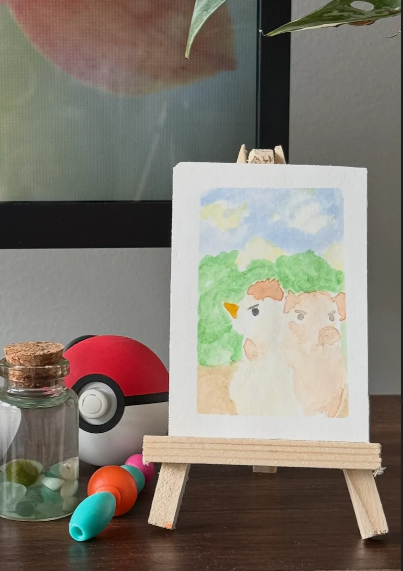 Chickens and Pig - Betty Sue and Cindy - Operation Bounce House - Book Fan Art by DLDobbins aceo art card