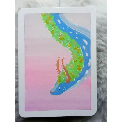 Florals and Whispers aceo art card thumbnail 1