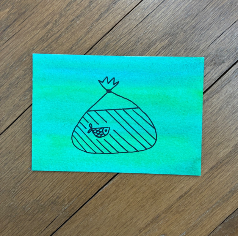 Winning Fish aceo art card