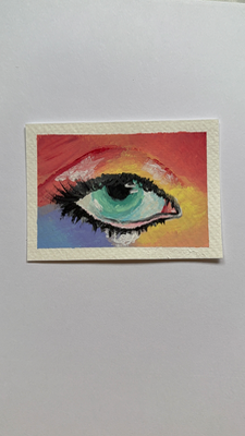 Cassie’s Eye-Euphoria aceo art card thumbnail 2