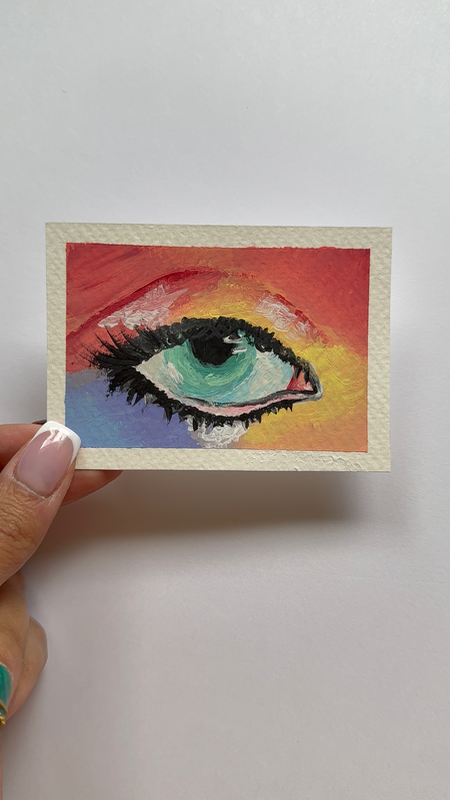 Cassie’s Eye-Euphoria aceo art card