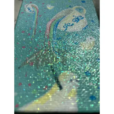 Teacups and Ghosts aceo art card thumbnail 3