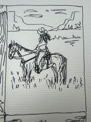 Quiet life aceo art card thumbnail 1