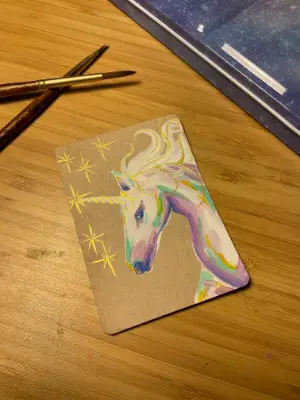 Into A Dream aceo art card thumbnail 3