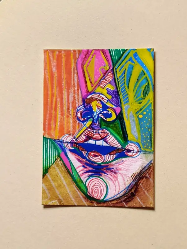 Mouthparts aceo art card