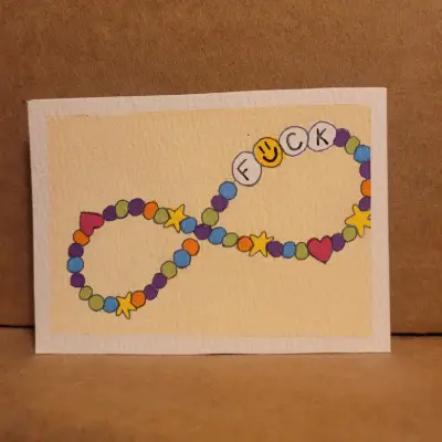 Best Fucking Friends aceo art card thumbnail 2