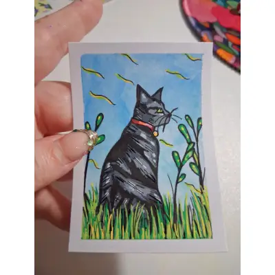 Field Trip aceo art card thumbnail 2