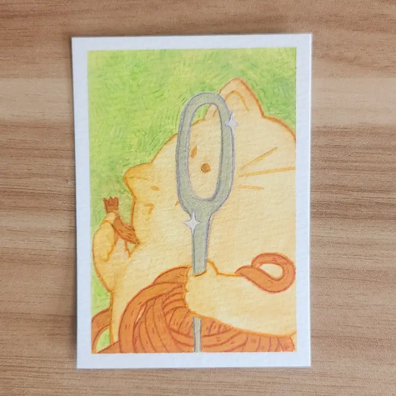 Eye of the Needle aceo art card