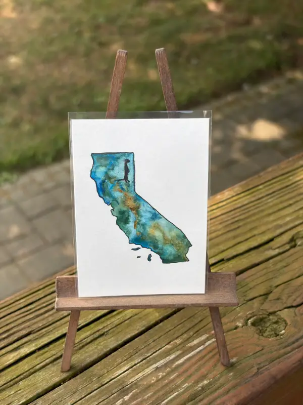 California: Sea Otter aceo art card