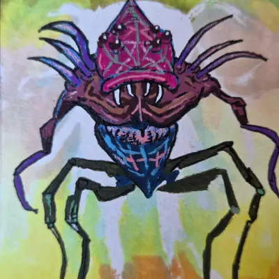 SUMMONED aceo art card thumbnail 2