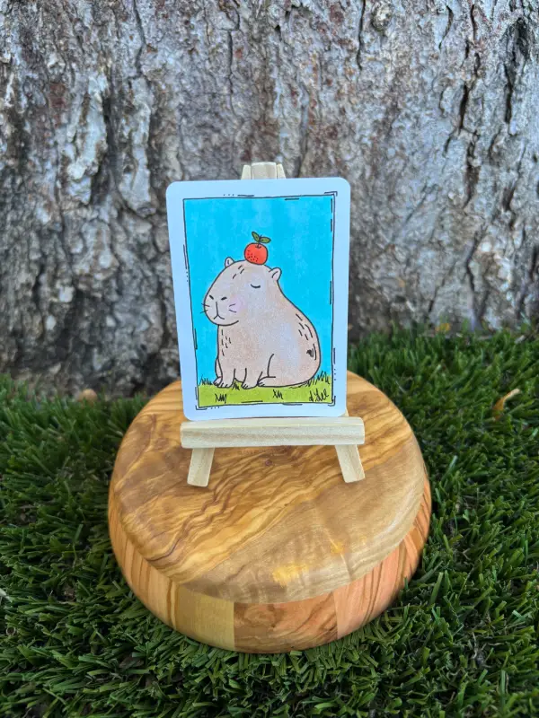 Snacky Caby aceo art card