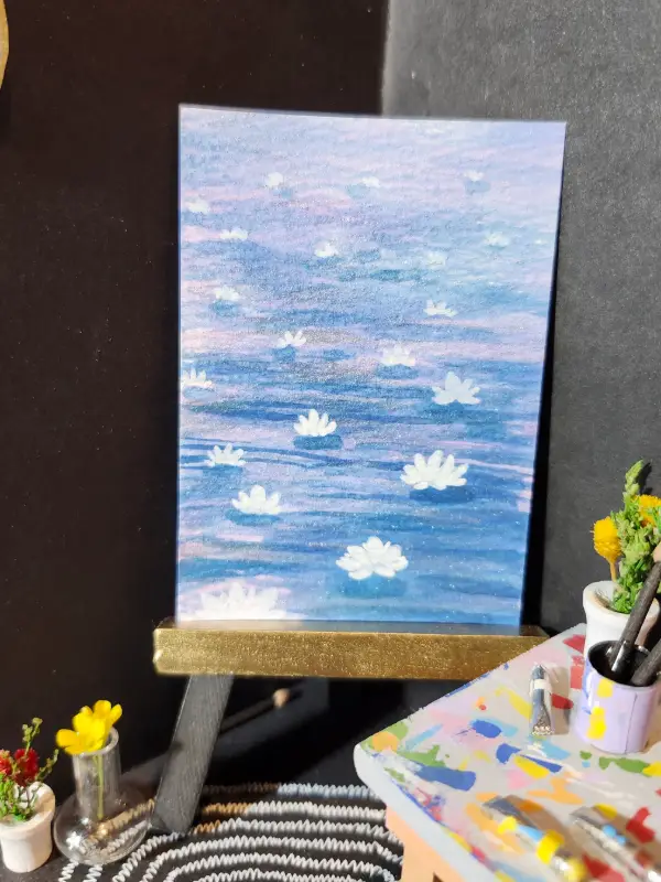 Lotus Glimmer aceo art card