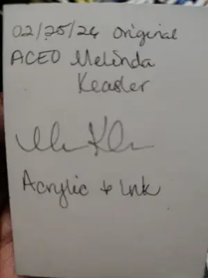 Phoenix aceo original clouds aceo art card thumbnail 2