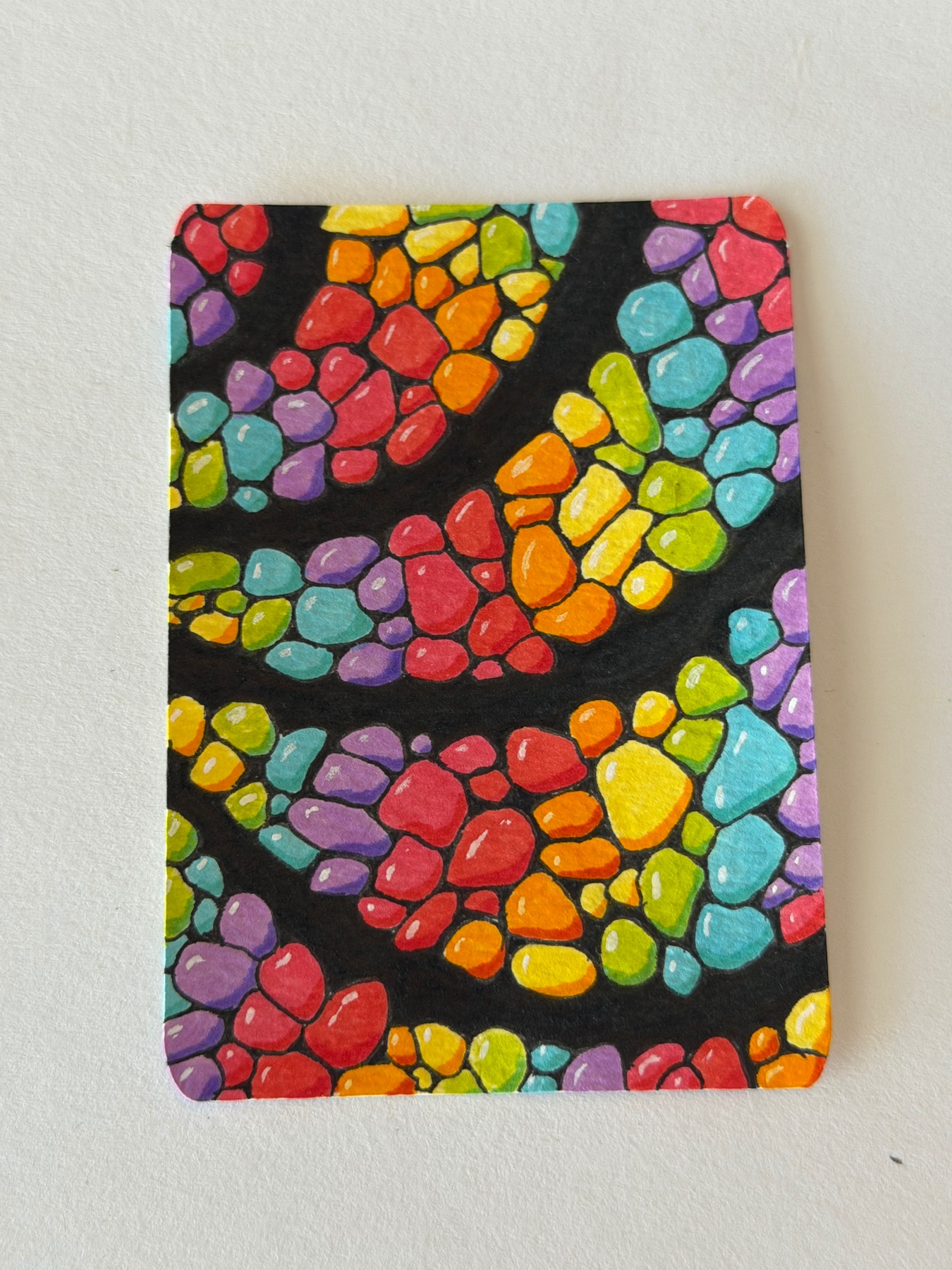 ACEO ACT Candy Flow aceo art card