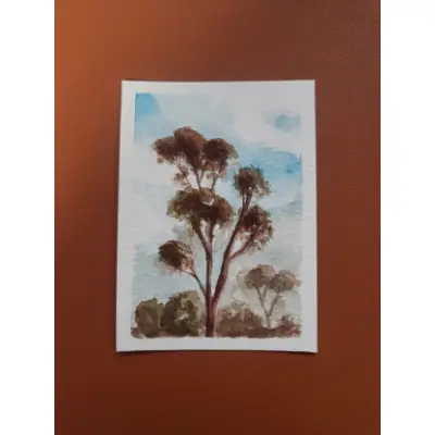 Fall of Giants 3 - Eucalpytus tree aceo art card thumbnail 1