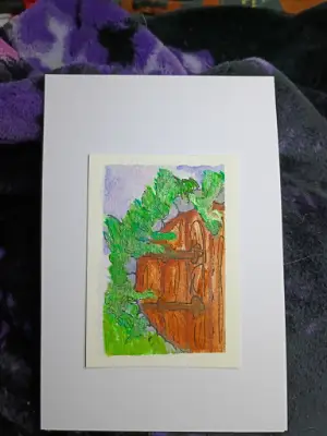 Tiny Home aceo art card thumbnail 1