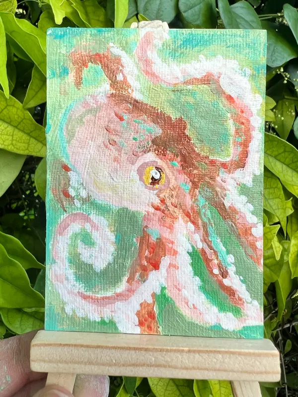 Soft Current aceo art card