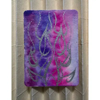 Cotton Growth 2 aceo art card thumbnail 2