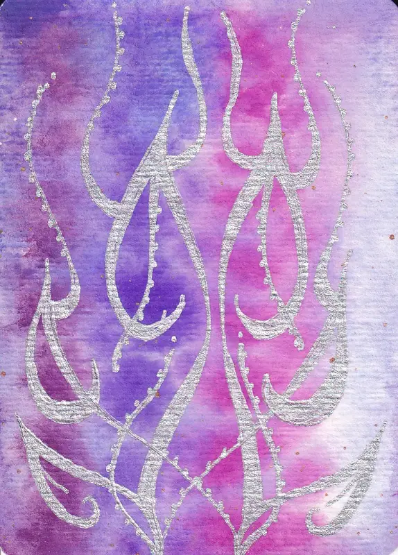 Cotton Growth 2 aceo art card