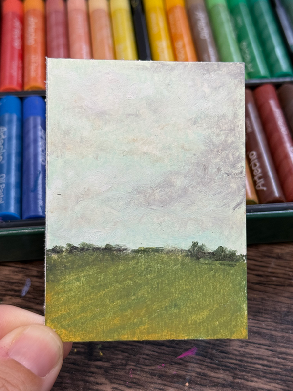 Hill & Sky aceo art card