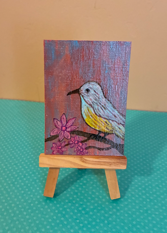 Little Birdie aceo art card