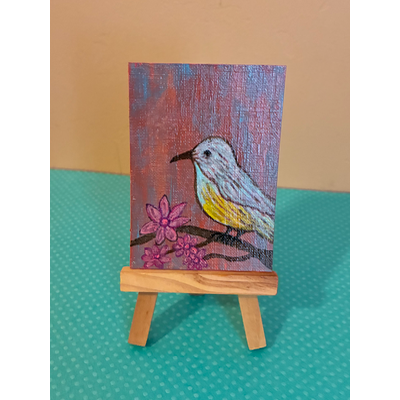 Little Birdie aceo art card thumbnail 1