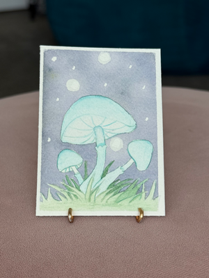 Lantern Spores aceo art card thumbnail 2