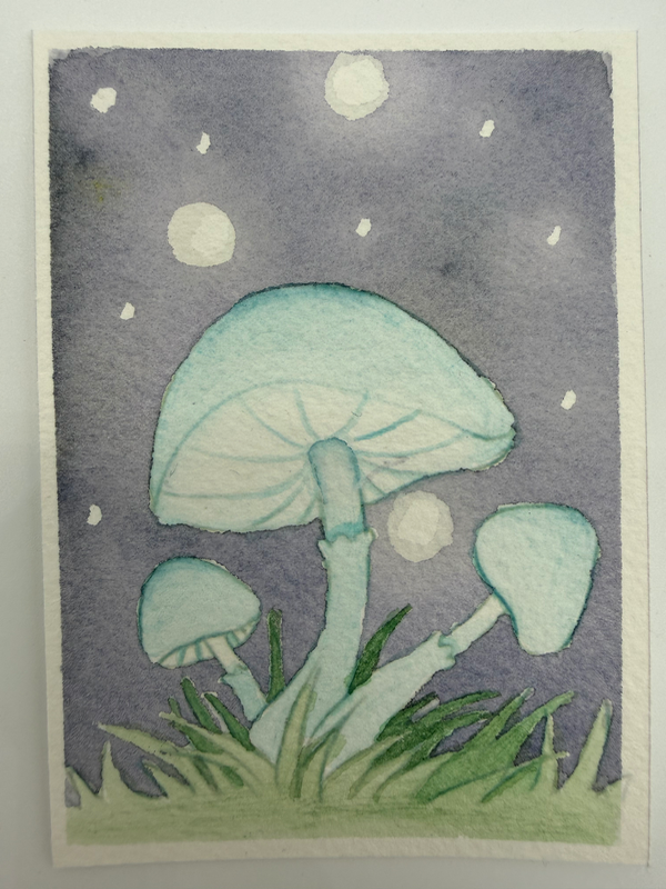 Lantern Spores aceo art card
