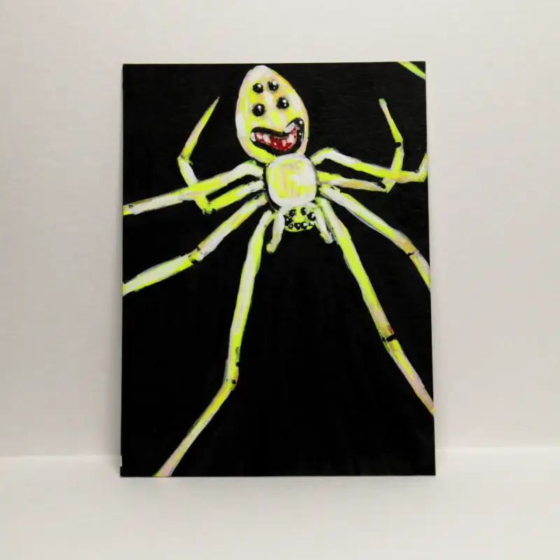 happy guy - card No. 7 aceo art card