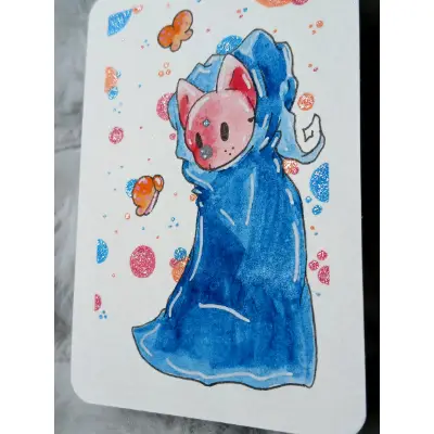 Masked Series 2 aceo art card thumbnail 1