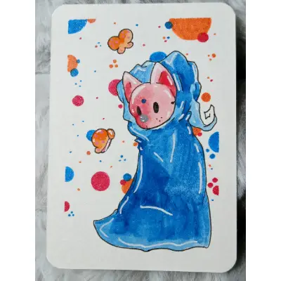 Masked Series 2 aceo art card thumbnail 2