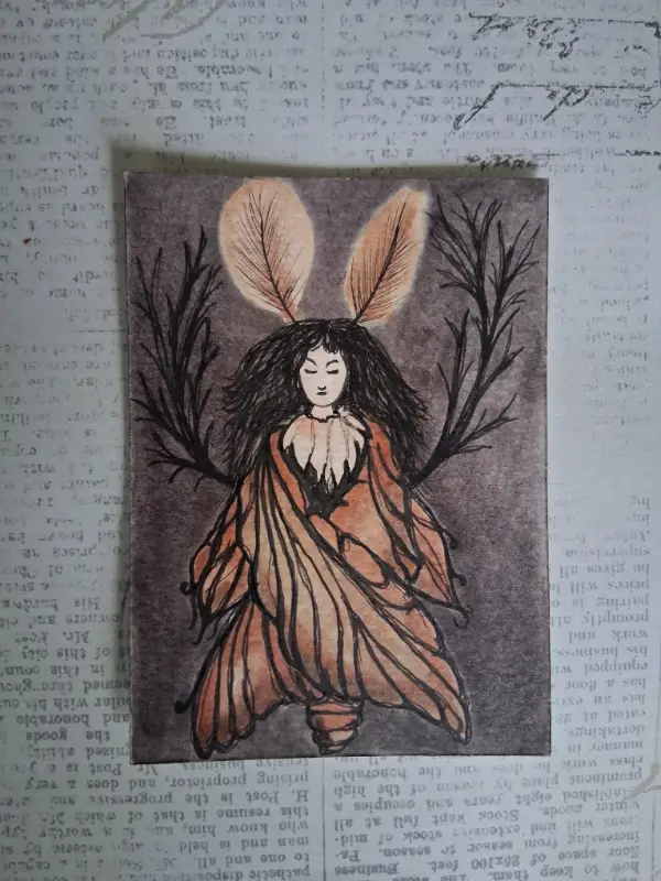 Metamorphosis aceo art card