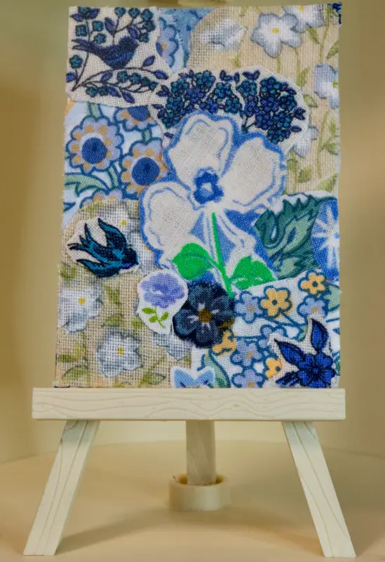 Blue Bloom aceo art card
