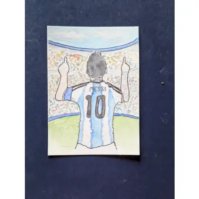Messi aceo art card thumbnail 1