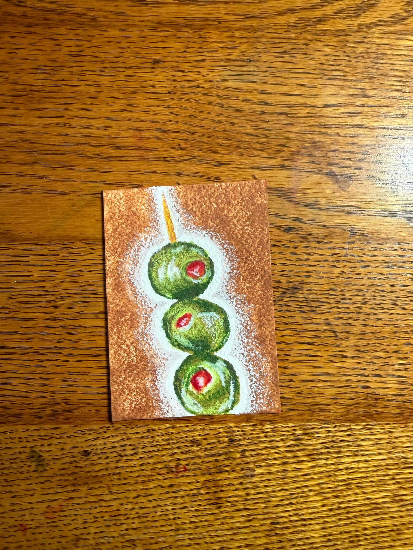 Olive Stack aceo art card