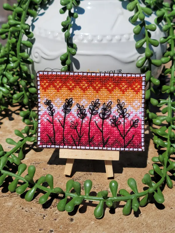 Sapphic Sunset aceo art card
